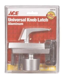 Ace Aluminum Universal Knob Latch 1 Pk