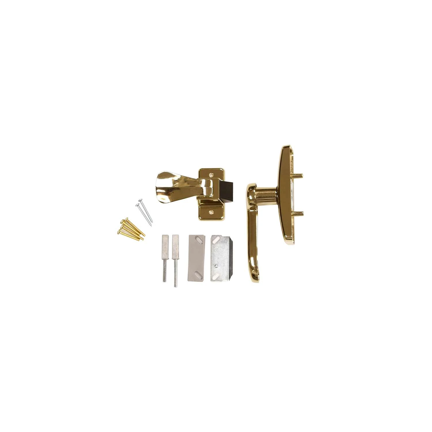 Larson Georgian Bright Brass Storm Door Lever 1 Pk 4 Larson Georgian Bright Brass Storm Door Lever 1 Pk - Image 2