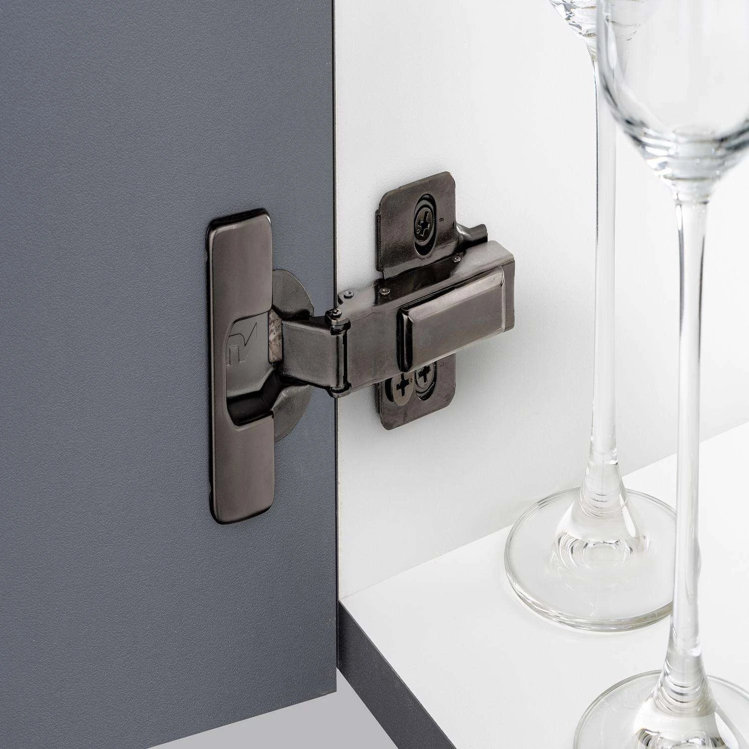 Richelieu RSC Series Nickel Cabinet Hinge 2 Pk 4 Richelieu RSC Series Nickel Cabinet Hinge 2 Pk - Image 2