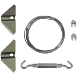 National Hardware Zinc-Plated Silver Steel Anti-Sag Gate Kit 1 Pk