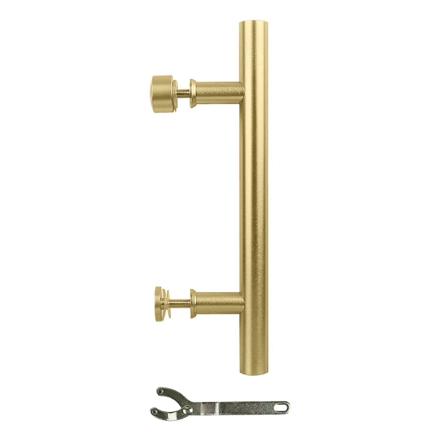 National Hardware Madison Brushed Gold Steel Pull Handle 1 Pc 4 National Hardware Madison Brushed Gold Steel Pull Handle 1 Pc - Image 2