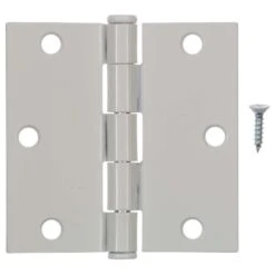 Ace 3-1/2 In. L White Residential Door Hinge 3 Pk