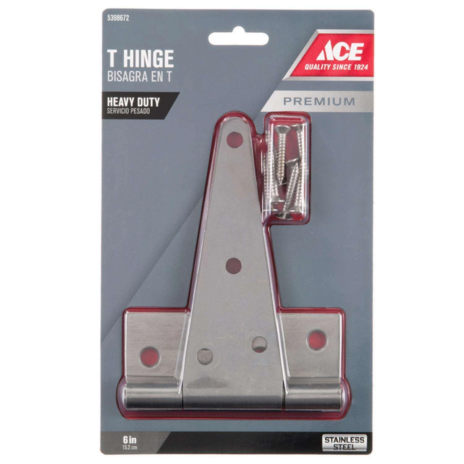 Ace 6 In. L Stainless Steel Heavy Duty T Hinge 1 Pk 3 Ace 6 In. L Stainless Steel Heavy Duty T Hinge 1 Pk