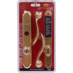 Larson Screen Away Bright Brass Gold Zinc Mortise Latch 1 Pk