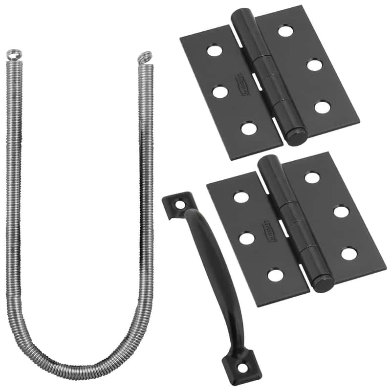 National Hardware V90 Series Galvanized Black Steel Screen/Storm Door Hardware Set 1 Pk 3 National Hardware V90 Series Galvanized Black Steel Screen/Storm Door Hardware Set 1 Pk