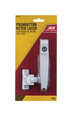Ace White White Steel Push Button Keyed Latch 1 Pk 6 Ace White White Steel Push Button Keyed Latch 1 Pk -Acme Acorn Store 1537f9c4 0ea5 4dd9 9431 62784ab37ebf