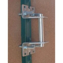 Wedge-Loc 12 In. L Silver Aluminum Gate Hardware Kit 1 Pk