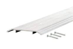 M-D 0.5 In. H X 6 In. W X 36 In. L Mill Aluminum Fluted Top Threshold Silver