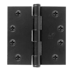 Acorn 3-1/2 In. L Black Butt Hinge 1 Pk