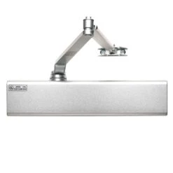 Tell Silver Aluminum/Steel Hydraulic Adjustable Door Closer Grade 1
