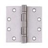 Tell 4-1/2 In. L Satin Chrome Door Hinge 3 Pk