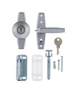 Ace Aluminum Keyed Universal Knob Latch 1 Pk