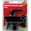 Ace Black Steel Universal Knob Latch 1 Pk