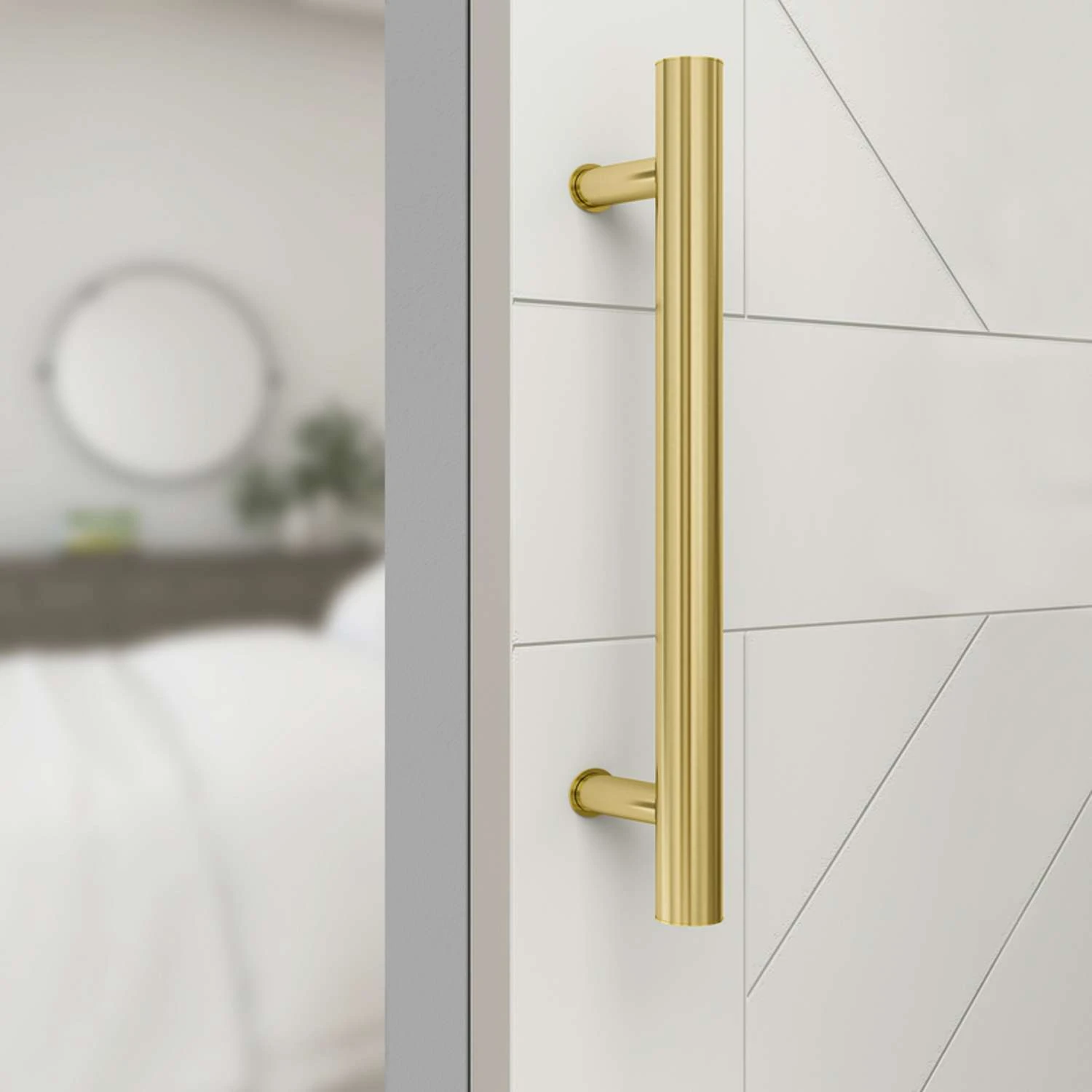 National Hardware Madison Brushed Gold Steel Pull Handle 1 Pc 8 National Hardware Madison Brushed Gold Steel Pull Handle 1 Pc - Image 6