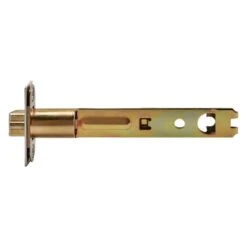 Kwikset Polished Brass Gold Steel Door Latch 1 Pk