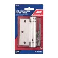 Ace 3.5 In. L Satin Nickel Self Closing Hinge 1 Pk -Acme Acorn Store 36720147 1d8c 4386 a8fc eb8a23f60007