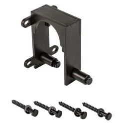 National Hardware Oil Rubbed Bronze Black Steel Bypass Bracket 1 Pk