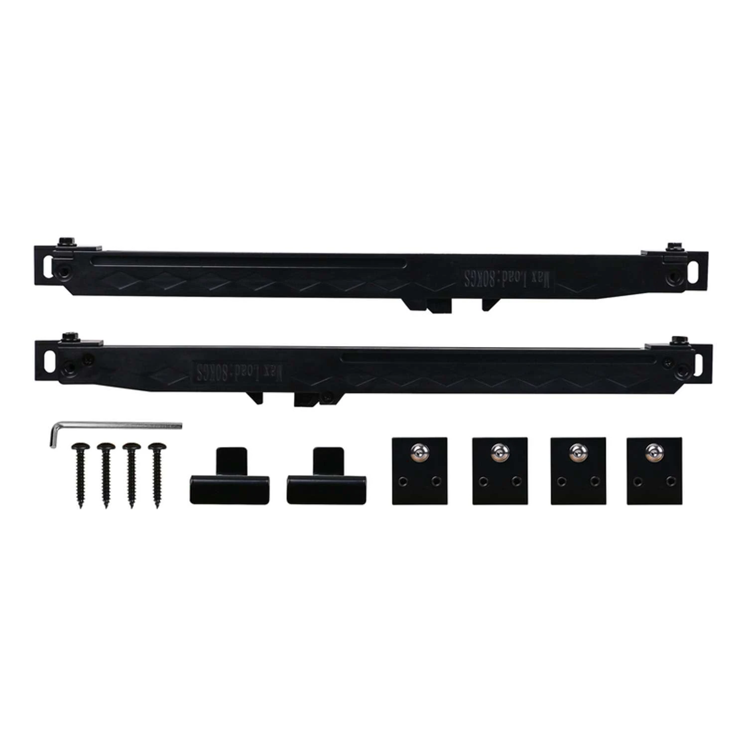 National Hardware Matte Black Plastic Soft Close Kit 1 Pc 4 National Hardware Matte Black Plastic Soft Close Kit 1 Pc - Image 2