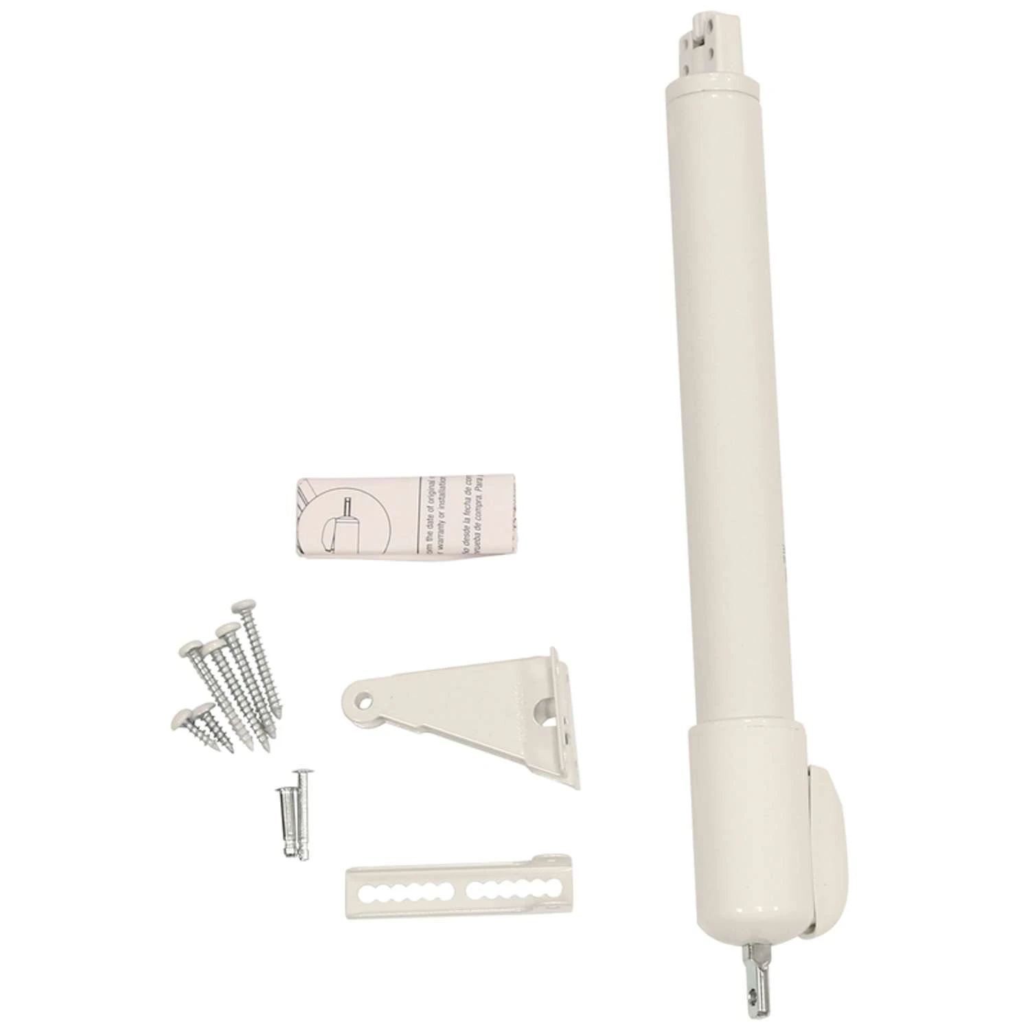 Larson Standard Duty White Aluminum Pneumatic Door Closer 4 Larson Standard Duty White Aluminum Pneumatic Door Closer - Image 2