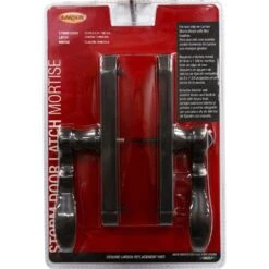 Larson Aged Bronze Brown Zinc Mortise Latch 1 Pk