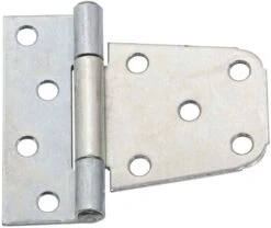 National Hardware 3-1/2 In. L Zinc-Plated Silver Steel Extra Heavy Gate Hinge 2 Pk