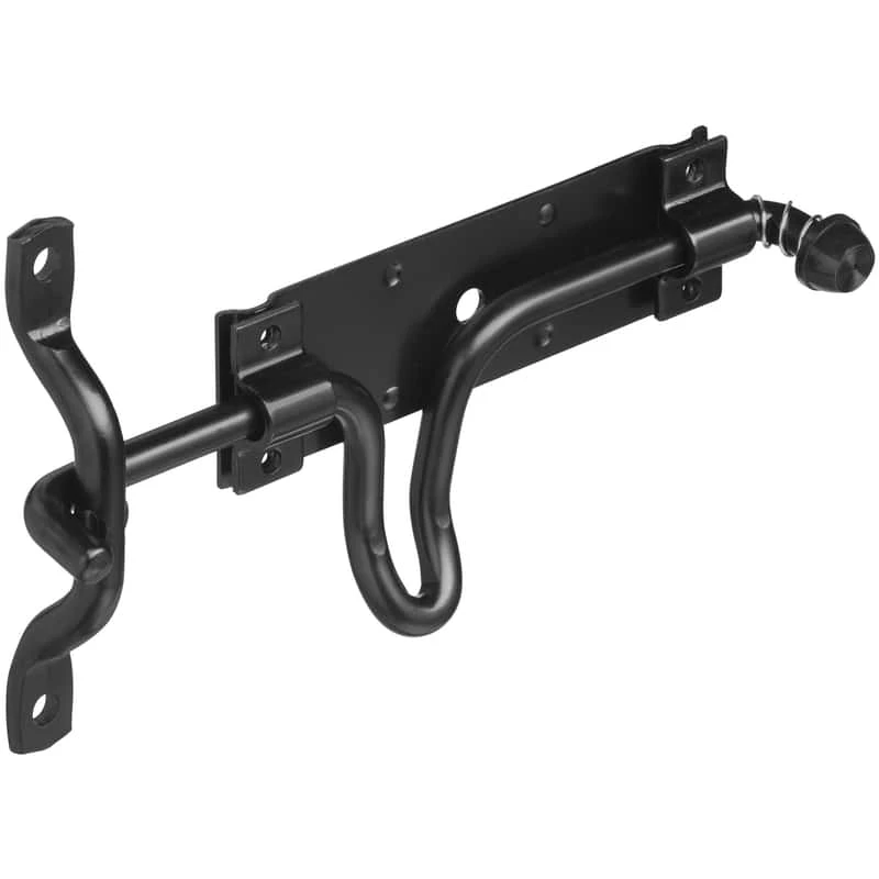 National Hardware 5.57 In. H X 10.29 In. L Steel Left Or Right Handed Gate Latch 3 National Hardware 5.57 In. H X 10.29 In. L Steel Left Or Right Handed Gate Latch