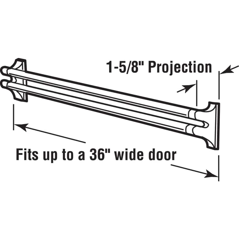 Prime-Line Screen Door Push Bar 1 Pk 4 Prime-Line Screen Door Push Bar 1 Pk - Image 2