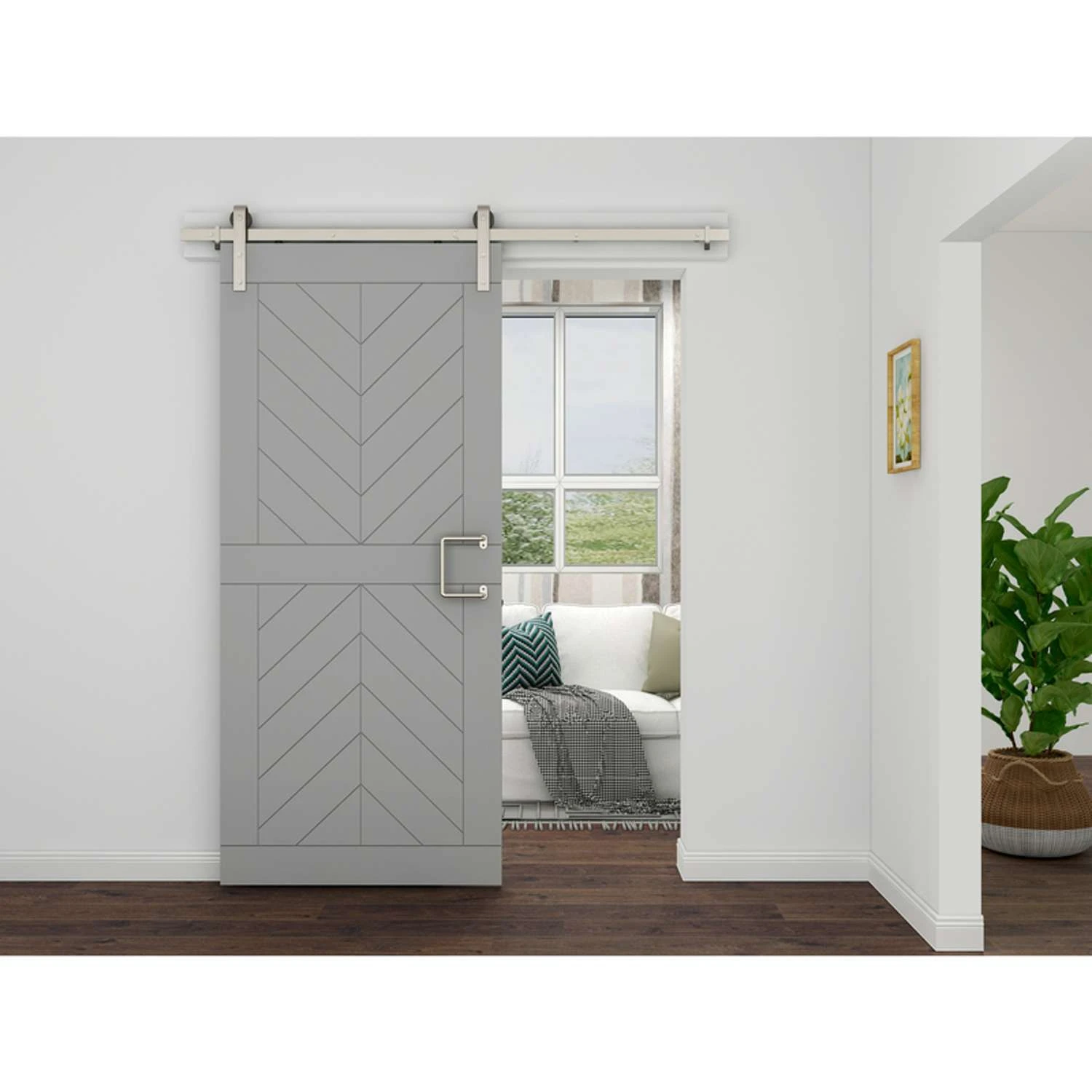 National Hardware Troy Satin Nickel Silver Steel Pull Handle 1 Pc 9 National Hardware Troy Satin Nickel Silver Steel Pull Handle 1 Pc - Image 7