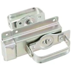 National Hardware Zinc-Plated Silver Steel Door Latch 1 Pk