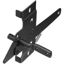 National Hardware 6.77 In. H X 6.75 In. W X 5 In. L Matte Steel Post Gate Latch