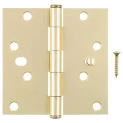 Ace 4 In. L Satin Brass Residential Door Hinge 3 Pk