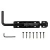 National Hardware Weather Guard 18 In. L Black Steel Sliding Bolt 1 Pk