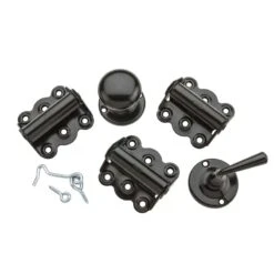 National Hardware Black Steel Screen/Storm Door Hardware Set 1 Pk