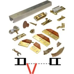 Johnson Hardware 100FD Aluminum Bi-fold Hardware Kit