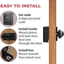 YARDLOCK Matte Black Aluminum Keyless Gate Lock 1 Pk 18 YARDLOCK Matte Black Aluminum Keyless Gate Lock 1 Pk -Acme Acorn Store 807eb988 34ab 4ab2 a72c 8953a4e010f6