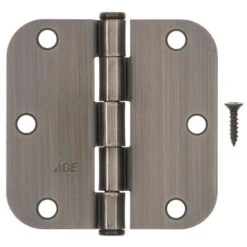Ace 3-1/2 In. L Antique Brass Residential Door Hinge 3 Pk