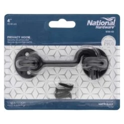 National Hardware Matte Black Steel Hook And Eye Closure 1 Pc -Acme Acorn Store 904774b2 f9cb 41fe 8579 ac269ad1f539
