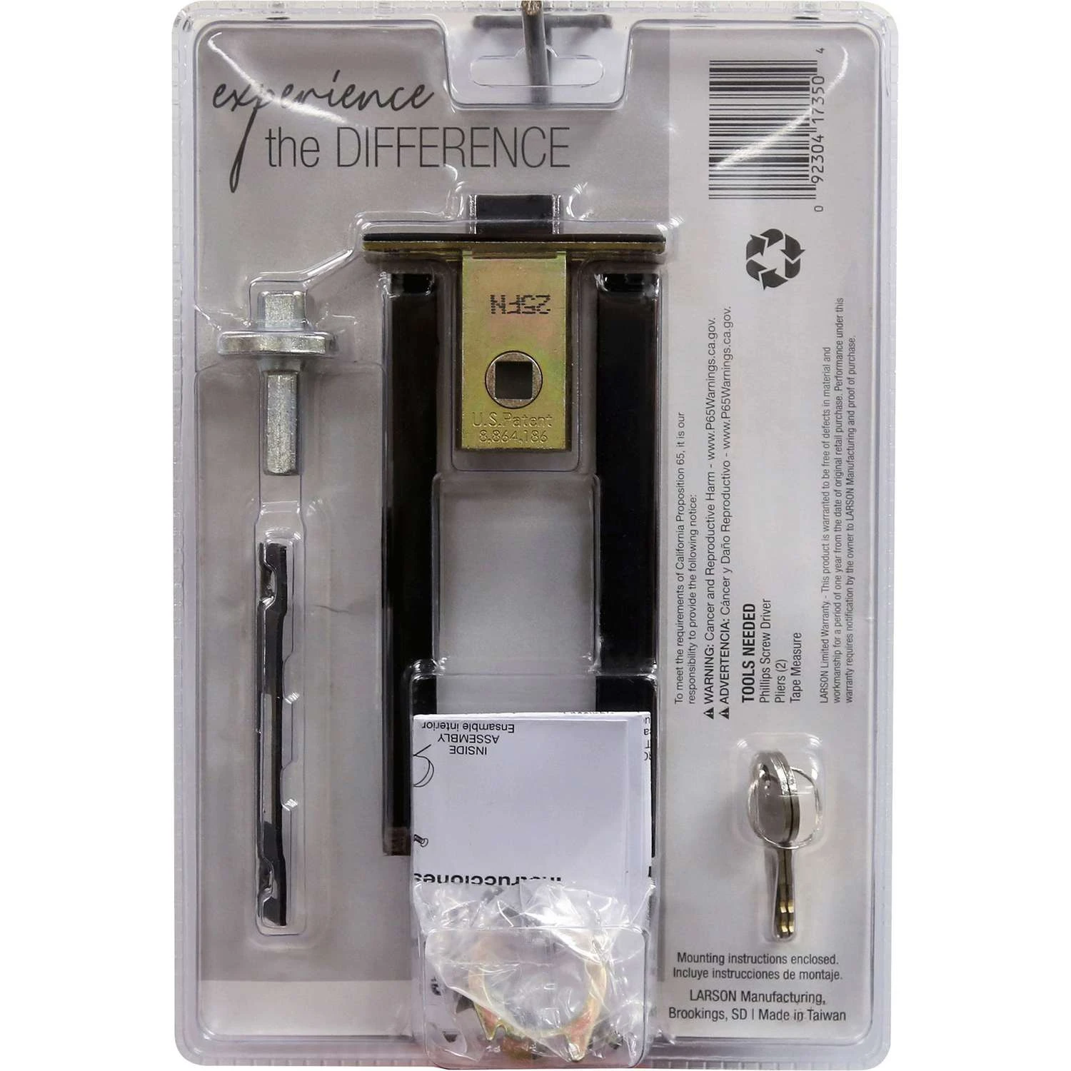 Larson Aged Bronze Brown Zinc Mortise Latch 1 Pk 5 Larson Aged Bronze Brown Zinc Mortise Latch 1 Pk - Image 3