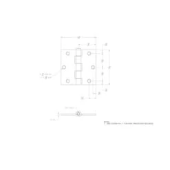 Ace 3-1/2 In. L Zinc-Plated Broad Hinge 2 Pk -Acme Acorn Store 9c595148 3056 4080 91d2 77ca5f3adfcd