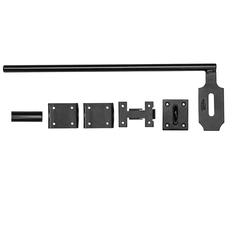 National Hardware 4.31 In. L Black Steel Cane Bolt 1 Pk 3 National Hardware 4.31 In. L Black Steel Cane Bolt 1 Pk