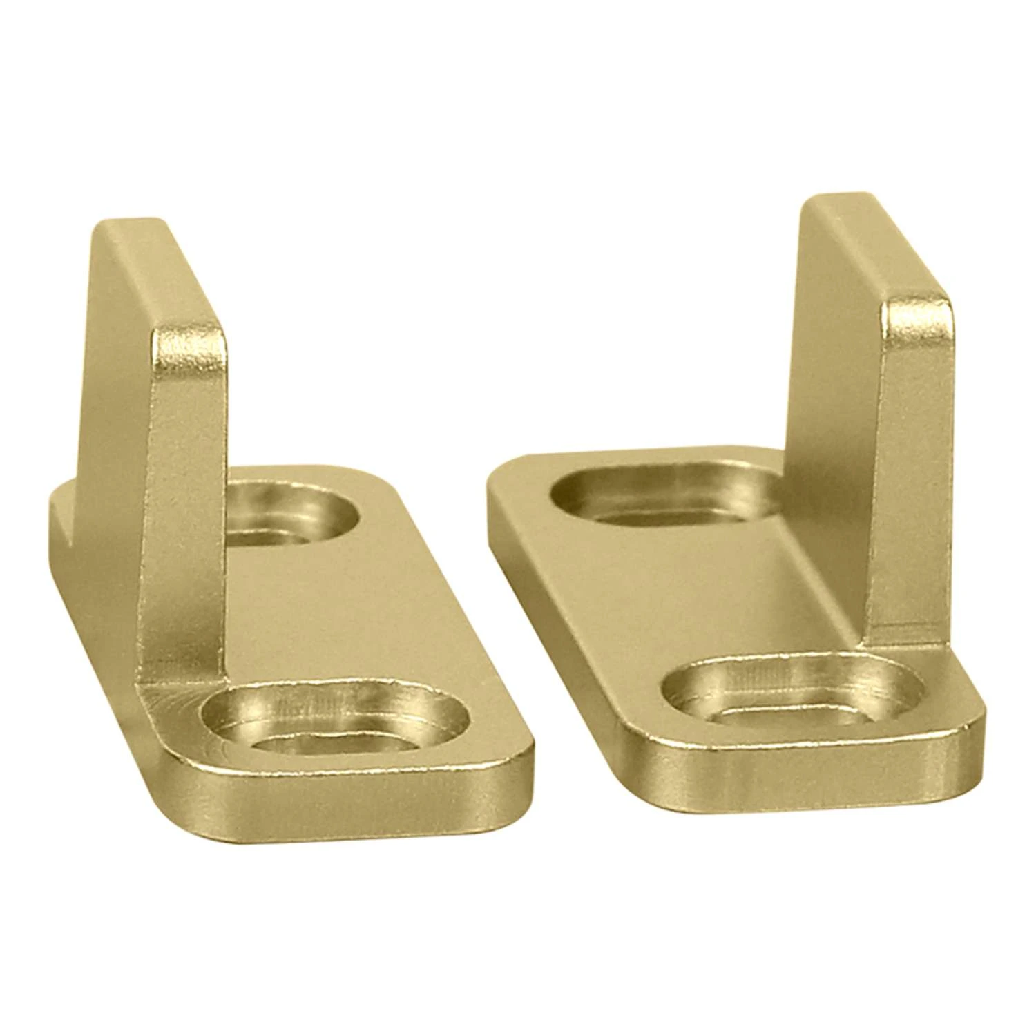 National Hardware Brushed Gold Aluminum Double Floor Guide 1 Pc 3 National Hardware Brushed Gold Aluminum Double Floor Guide 1 Pc