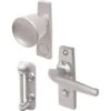 Prime-Line Silver Aluminum Tulip Knob Latch 3 Pk