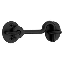National Hardware Matte Black Steel Hook And Eye Closure 1 Pc