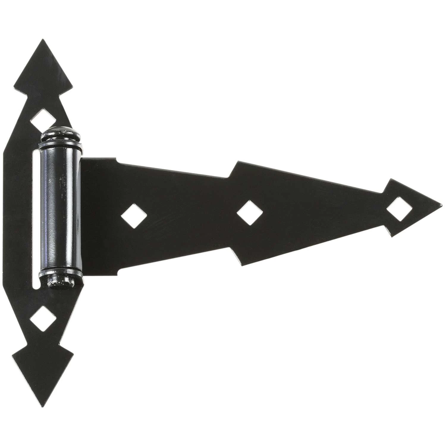 National Hardware 7 In. L Black Ornamental T Hinge 2 Pk 3 National Hardware 7 In. L Black Ornamental T Hinge 2 Pk