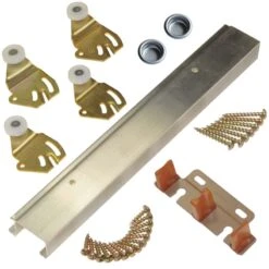 Johnson Hardware 2200 Aluminum By-Pass Door Hardware Set