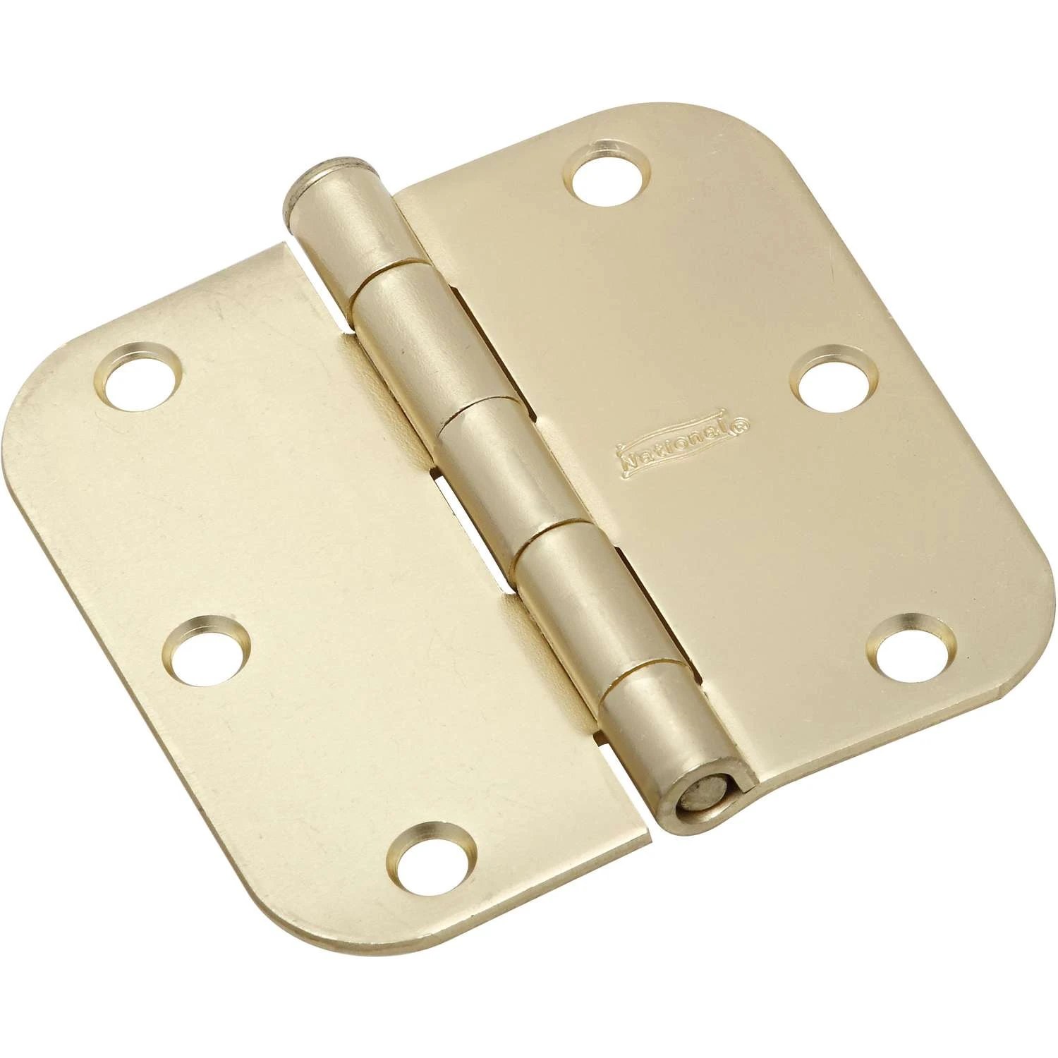 National Hardware 3-1/2 In. L Satin Brass Door Hinge 3 Pk 3 National Hardware 3-1/2 In. L Satin Brass Door Hinge 3 Pk