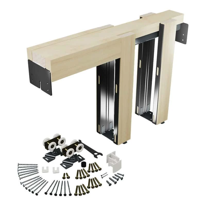 Prime-Line Aluminum Pocket Door Frame Kit 1 Pk