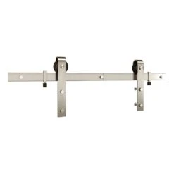 National Hardware Satin Nickel Silver Steel Barn Door Hanger Kit 1 Pc