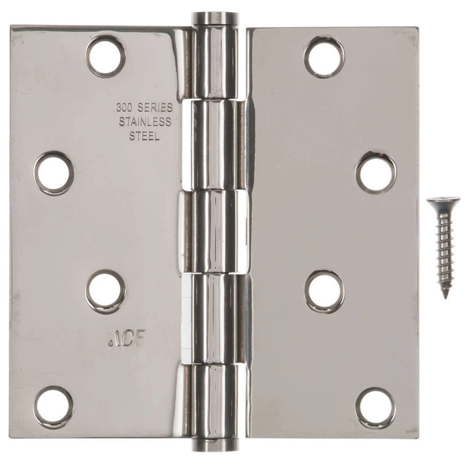 Ace 4 In. L Stainless Steel Residential Door Hinge 1 Pk 4 Ace 4 In. L Stainless Steel Residential Door Hinge 1 Pk - Image 2