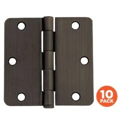 Design House 3.5 In. L Oil Rubbed Bronze Door Hinge 10 Pk